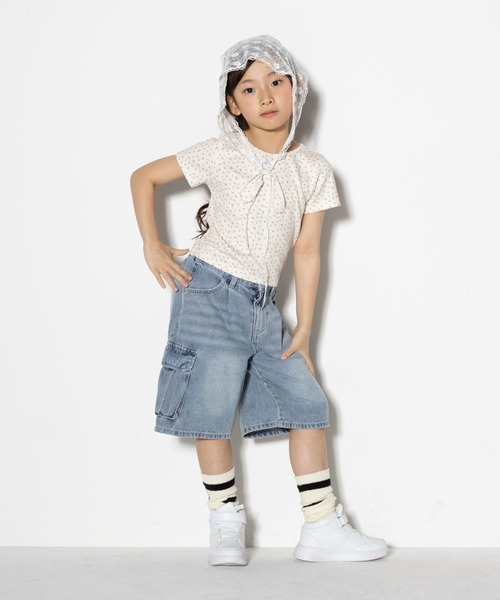 10C REPIPI（ジューシーレピピ）の「【10C REPIPI】アソートガラコンパクトＴ（Tシャツ/カットソー・キッズ・ホワイト/ブラック/アイボリー・120cm/130cm/110cm）」の5枚目の写真