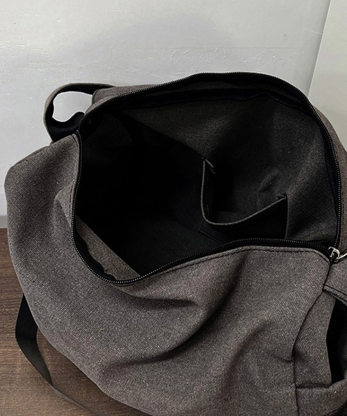 Miniministore(ミニミニストア)の「ビッグキャンバスショルダーバッグ 大容量(ショルダーバッグ・レディース・グレー/ブラック・FREE)」の14枚目の写真