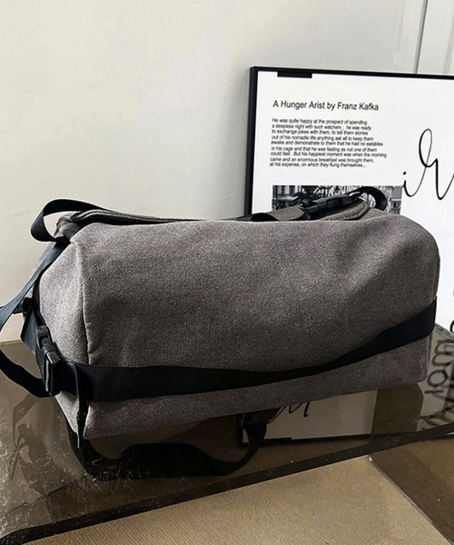 Miniministore(ミニミニストア)の「ビッグキャンバスショルダーバッグ 大容量(ショルダーバッグ・レディース・グレー/ブラック・FREE)」の21枚目の写真