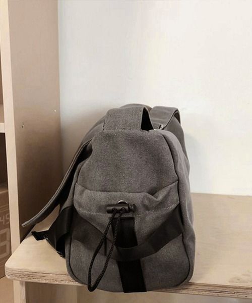 Miniministore(ミニミニストア)の「ビッグキャンバスショルダーバッグ 大容量(ショルダーバッグ・レディース・グレー/ブラック・FREE)」の22枚目の写真