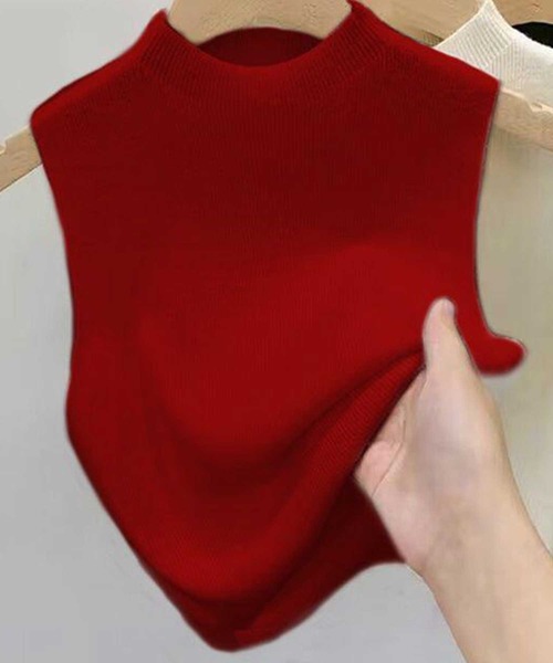 CADBURY(キャドバリー)の「プチハイネックノースリブニット(Tシャツ/カットソー・レディース・ホワイト/アイボリー/レッド/ブラック・X-LARGE/LARGE/MEDIUM/SMALL)」の4枚目の写真