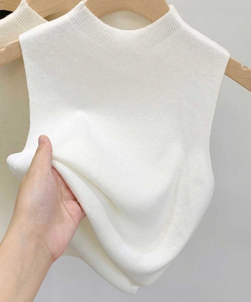 CADBURY(キャドバリー)の「プチハイネックノースリブニット(Tシャツ/カットソー・レディース・ホワイト/アイボリー/レッド/ブラック・X-LARGE/LARGE/MEDIUM/SMALL)」の2枚目の写真