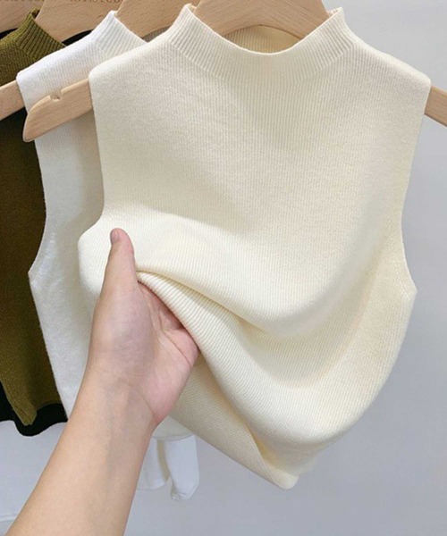 CADBURY(キャドバリー)の「プチハイネックノースリブニット(Tシャツ/カットソー・レディース・ホワイト/アイボリー/レッド/ブラック・X-LARGE/LARGE/MEDIUM/SMALL)」の3枚目の写真