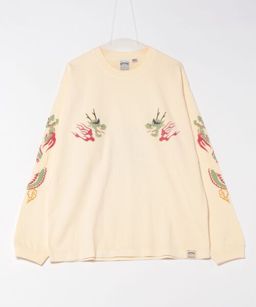 HOUSTON(ヒューストン)の「HOUSTON / PIGMENT US COTTON L/S TEE / 22274/ 22275(Tシャツ/カットソー・レディース・ブラック/ホワイト系その他/ブラック系その他/ホワイト系その他2・X-LARGE/LARGE)」の22枚目の写真