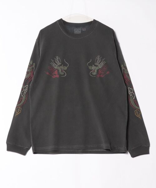 tシャツ HOUSTON / PIGMENT US COTTON L/S TEE / 22274/ 22275 レディース メンズ HOUSTON / PIGMENT US COTTON L/S TEE / 22274/ 22275（Tシャツ