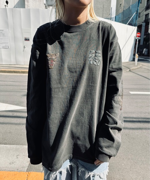 HOUSTON / PIGMENT US COTTON L/S TEE / 22274/ 22275（Tシャツ