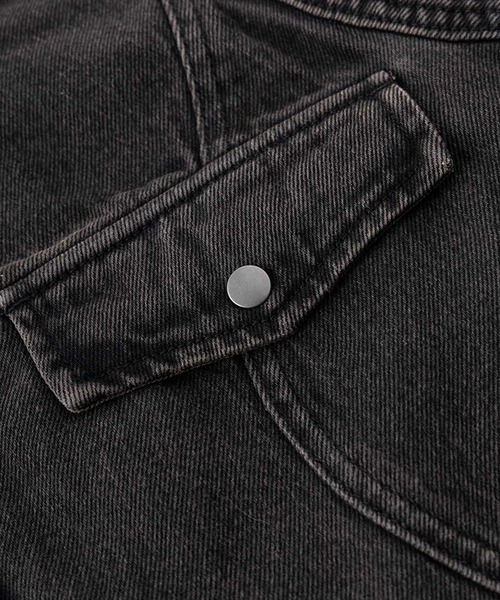 デニムジャケット｜Cross Leather Patch Denim Jacket｜SUPPLIER