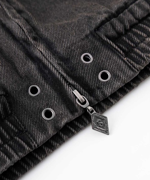 supplier デニム 十字架 デニムジャケット｜Cross Leather Patch Denim Jacket｜SUPPLIER