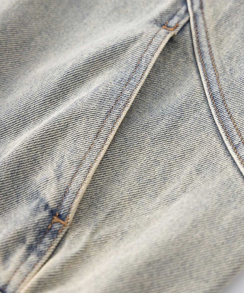 デニムジャケット｜Cross Leather Patch Denim Jacket｜SUPPLIER