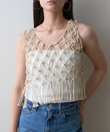 ニット セーター MACRAME BUSTIER レディース セール】MACRAME BUSTIER（ニット/セーター）｜ROSE BUD（ローズ