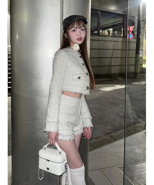 コンパクトフリンジツイードショートパンツ（その他パンツ）｜Darich