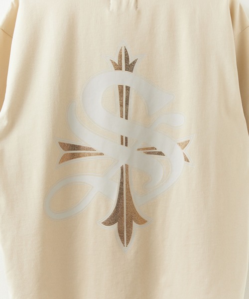 SUPPLIER（サプライヤー）の「SUPPLIER/サプライヤー 2-Tone Rhinestone Cross Tee Tシャツ ユニセックス（Tシャツ/カットソー・メンズ・ベージュ/ブラック/ホワイト・XL/L/M）」の12枚目の写真