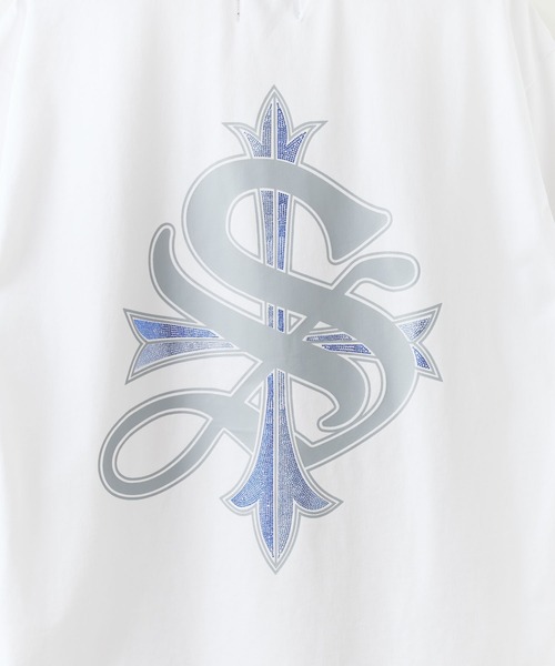 セール】SUPPLIER/サプライヤー 2-Tone Rhinestone Cross Tee Tシャツ