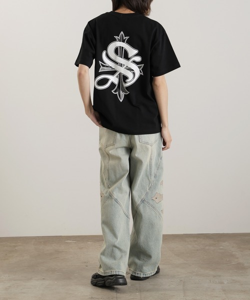 SUPPLIER（サプライヤー）の「SUPPLIER/サプライヤー 2-Tone Rhinestone Cross Tee Tシャツ ユニセックス（Tシャツ/カットソー・メンズ・ベージュ/ブラック/ホワイト・XL/L/M）」の20枚目の写真