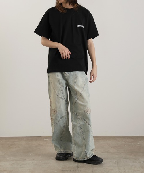 SUPPLIER（サプライヤー）の「SUPPLIER/サプライヤー 2-Tone Rhinestone Cross Tee Tシャツ ユニセックス（Tシャツ/カットソー・メンズ・ベージュ/ブラック/ホワイト・XL/L/M）」の19枚目の写真