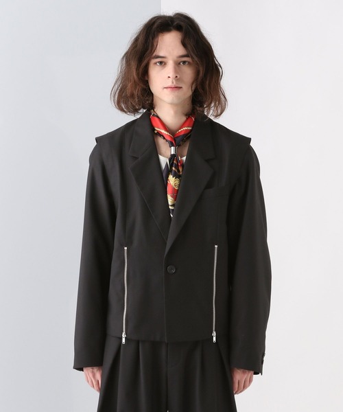 セール】【SET UP対応】2WAYZIPショートジャケット(HARE)（テーラード