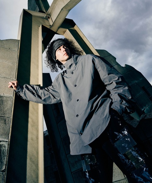 セール】Deformed Stand Collar Shirt / デフォームスタンドカラー