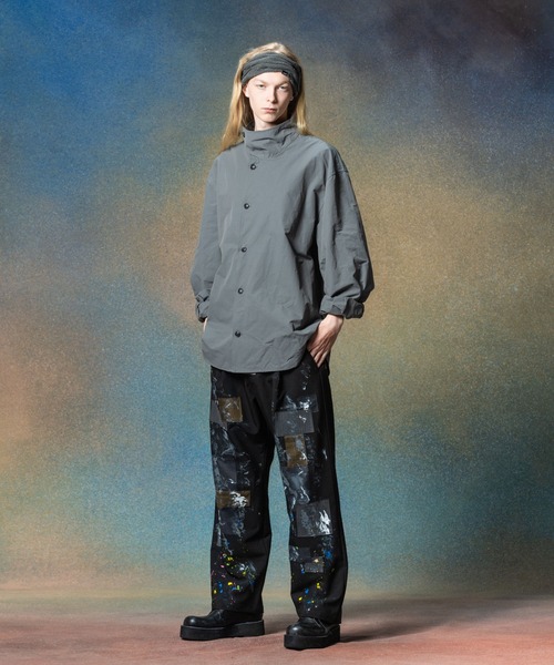 セール】Deformed Stand Collar Shirt / デフォームスタンドカラー