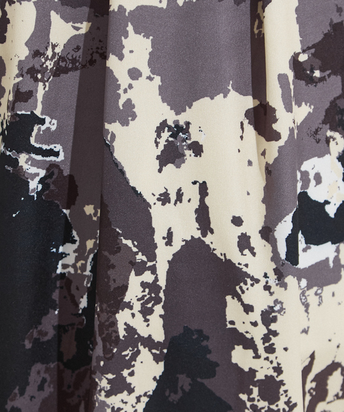 NOMINE（ノミネ）の「【セットアップ着用可】スプラッシュプリントドロスト パンツ（その他パンツ・レディース・チャコールグレー/アイボリー/パープル・M/S）」の11枚目の写真