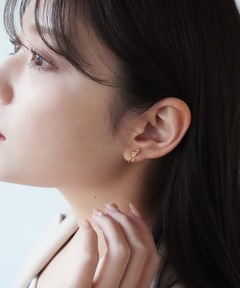 Winter Treat｜VERY MERRY] K18YG ダイヤモンド ホーリー ピアス