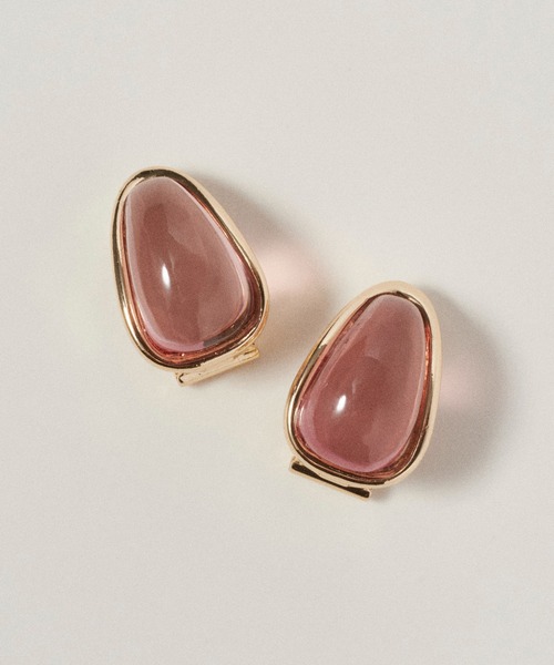 GOLDY（ゴールディ）の「メタル フレーム プランプ イヤリング（イヤリング・レディース・ピンク/シルバー/ゴールド/ブルー/グリーン・FREE）」の12枚目の写真