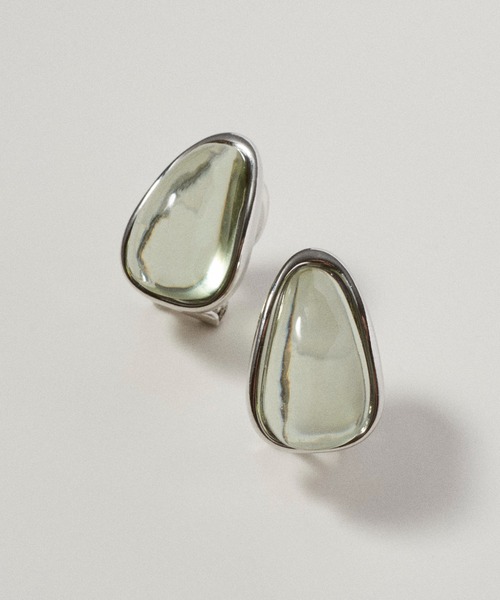 GOLDY（ゴールディ）の「メタル フレーム プランプ イヤリング（イヤリング・レディース・ピンク/シルバー/ゴールド/ブルー/グリーン・FREE）」の14枚目の写真