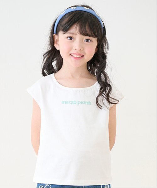 mezzo piano（メゾピアノ）の「透かしニット＆Tシャツセット（ニット/セーター・キッズ・レモンイエロー/ミント・120cm/130cm）」の16枚目の写真