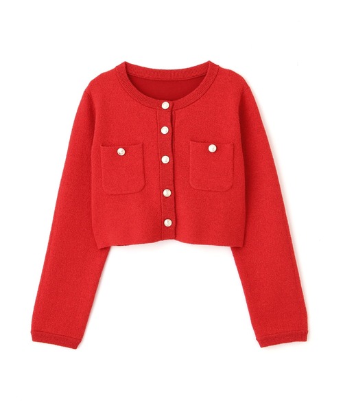 JILL by JILL STUART(ジルバイジルスチュアート)の「◇ブークレーニットジャケット(ニット/セーター・レディース・ホワイト系その他/レッド/ネイビー・FREE)」の21枚目の写真