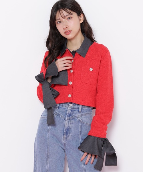 ジル バイ ジル スチュアート（JILL by JILL STUART）/ブークレーニットジャケット セール】◇ブークレーニットジャケット（ニット/セーター）｜JILL by