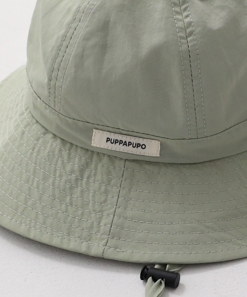 PUPPAPUPO（プッパプーポ）の「サファリハット 保冷剤ポケット付き（ハット・キッズ・アイボリー/モカ/ミント/チャコールグレー/スモークピンク/グレイッシュベージュ・XS/S）」の11枚目の写真