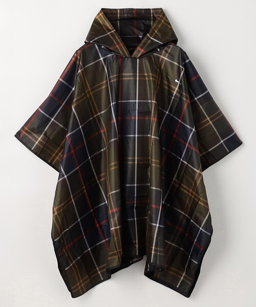 Barbour チェック柄ポンチョ クラシック タータン チェック レイン ポンチョ｜ノンワックス