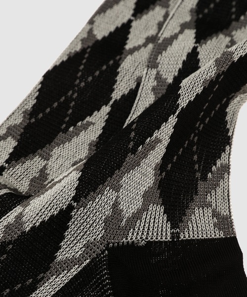 MASU(エムエーエスユー)の「"MASU X TABIO" ANGEL ARGYLE SOCKS(ソックス/靴下・メンズ・ブラック/レモンイエロー/ブラウン・ONE SIZE)」の9枚目の写真