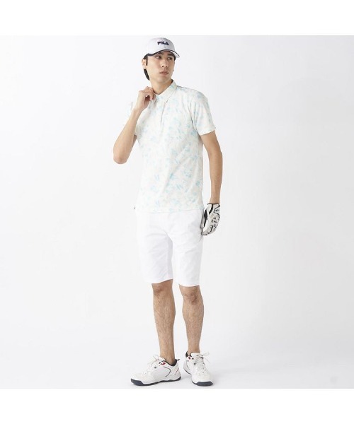 FILA GOLF(フィラゴルフ )の「FILA GOLF/フィラ ゴルフ ゴルフウェア ポロシャツ ストレッチ 胸ポケット付き 半袖 シャツ Tシャツ(Tシャツ/カットソー・メンズ・オレンジ/ホワイト/ネイビー・M/L/LL)」の20枚目の写真