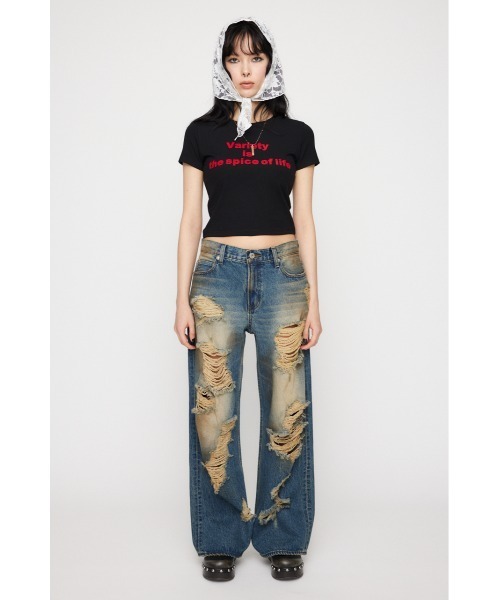 LAGUA GEM PAINT LOOSEY CRASH デニム　24 PAINT LOOSEY CRASH デニム（デニムパンツ）｜LAGUA GEM
