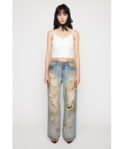 LAGUA GEM PAINT LOOSEY CRASH デニム　24 PAINT LOOSEY CRASH デニム（デニムパンツ）｜LAGUA GEM