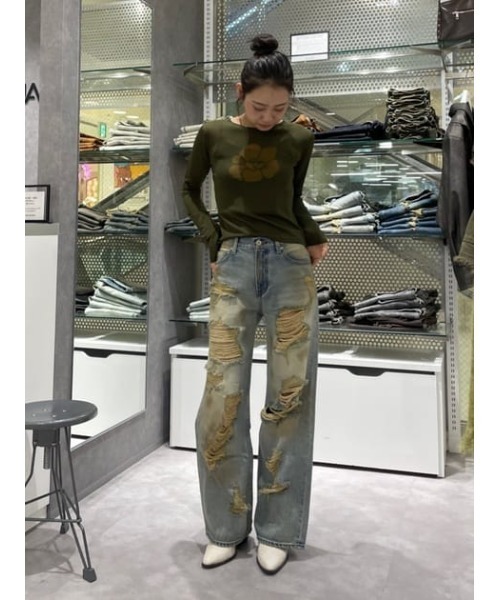 PAINT LOOSEY CRASH デニム（デニムパンツ）｜LAGUA GEM