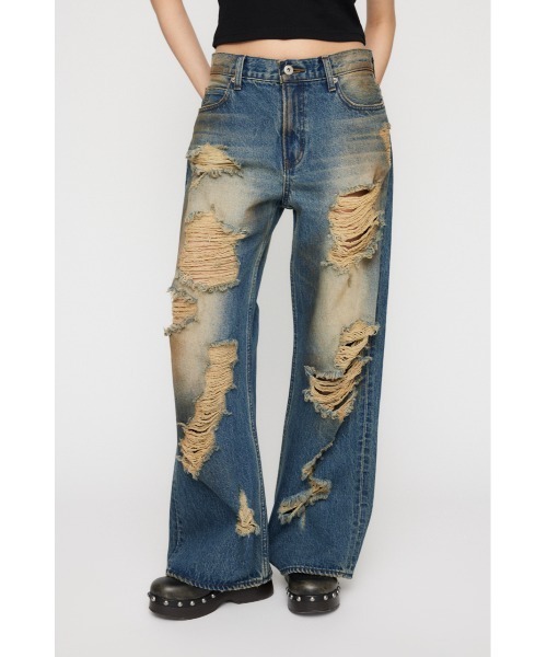 LAGUA GEM PAINT LOOSEY CRASH デニム　24 PAINT LOOSEY CRASH デニム（デニムパンツ）｜LAGUA GEM