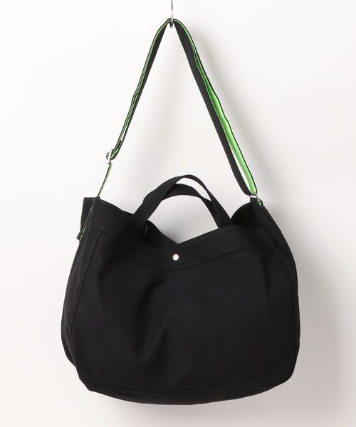 ADAM PATEK（アダムパテック）の「【RS】【ADAM PATEK】 news paper bag/ニュースペーパーバッグ（ショルダーバッグ・メンズ・ブラック/ホワイト・FREE）」の6枚目の写真