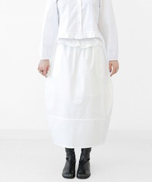 minsobi（ミンソビ）の「ウエストフリルバルーンスカート  ウエストゴム ミディアムスカート（スカート）」