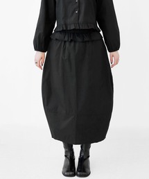 minsobi（ミンソビ）の「ウエストフリルバルーンスカート  ウエストゴム ミディアムスカート（スカート）」