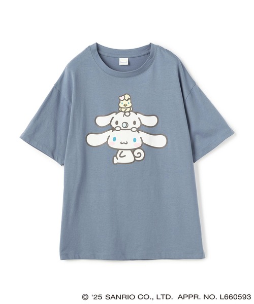 セール】【sanrio characters】シナモロールプリント半袖Tシャツ