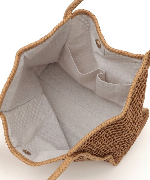 SHIPS any: タッセル 透かし編み ペーパー トート バッグ（トート