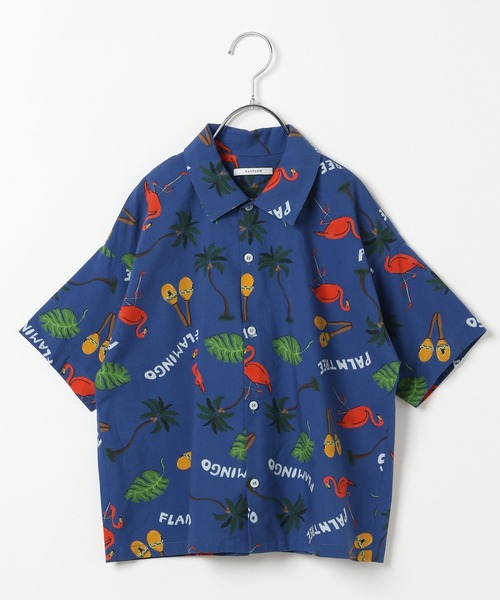 BAYFLOW（ベイフロー）の「[セットアップで着用可能☆]リゾート柄シャツ(KIDS)（シャツ/ブラウス・キッズ・ネイビー/ブラック/ブラウン・110cm/150cm/140cm/130cm/120cm）」の16枚目の写真