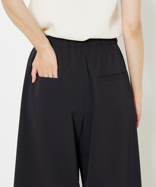 qualite(カリテ)の「2WAYストレッチワイドパンツ(その他パンツ・レディース・グレイッシュベージュ/ブラック・34/38/36)」の8枚目の写真