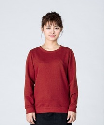 Litteraders バーガンディ クルーネック トレーナー Litteraders バーガンディ クルーネック トレーナー