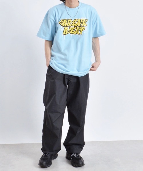 MODISH GAZE(モディシュガゼ)の「【MODISH GAZE】BREAK BEATグラフィックプリントTシャツ(Tシャツ/カットソー・レディース・ロイヤルブルー/ブラック/ホワイト・X-LARGE/LARGE/MEDIUM)」の7枚目の写真