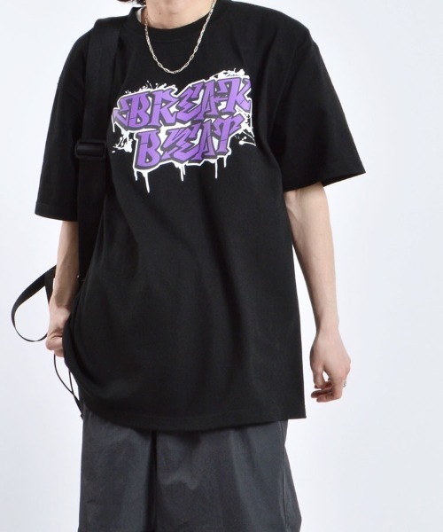 MODISH GAZE(モディシュガゼ)の「【MODISH GAZE】BREAK BEATグラフィックプリントTシャツ(Tシャツ/カットソー・レディース・ロイヤルブルー/ブラック/ホワイト・X-LARGE/LARGE/MEDIUM)」の17枚目の写真