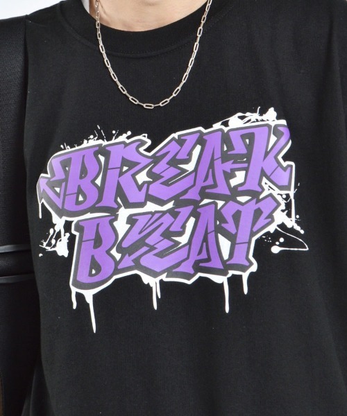 MODISH GAZE(モディシュガゼ)の「【MODISH GAZE】BREAK BEATグラフィックプリントTシャツ(Tシャツ/カットソー・レディース・ロイヤルブルー/ブラック/ホワイト・X-LARGE/LARGE/MEDIUM)」の19枚目の写真