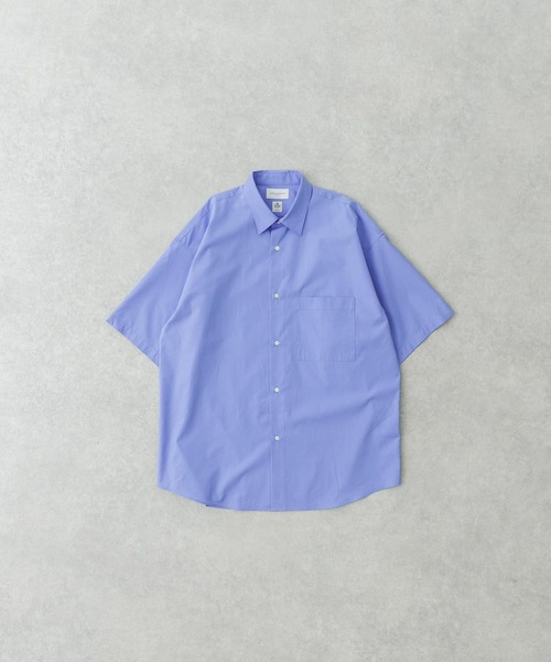URBAN RESEARCH(アーバンリサーチ)の「new basic THOMAS MASON SHORT-SLEEVE OVER SHIRTS(シャツ/ブラウス・メンズ・グリーン系その他/ロイヤルブルー/ストライプ/ホワイト/ライトブルー・SMALL/MEDIUM/LARGE/X-LARGE)」の4枚目の写真