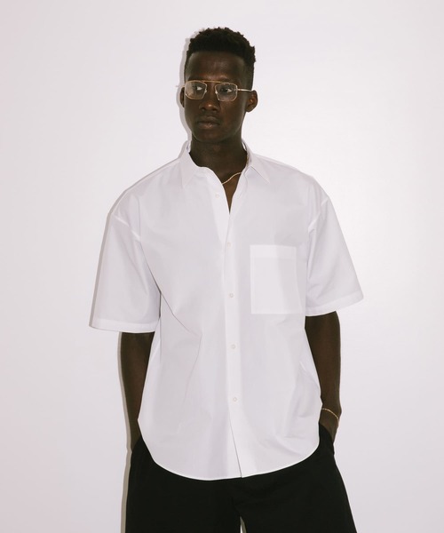 セール】new basic THOMAS MASON SHORT-SLEEVE OVER SHIRTS
